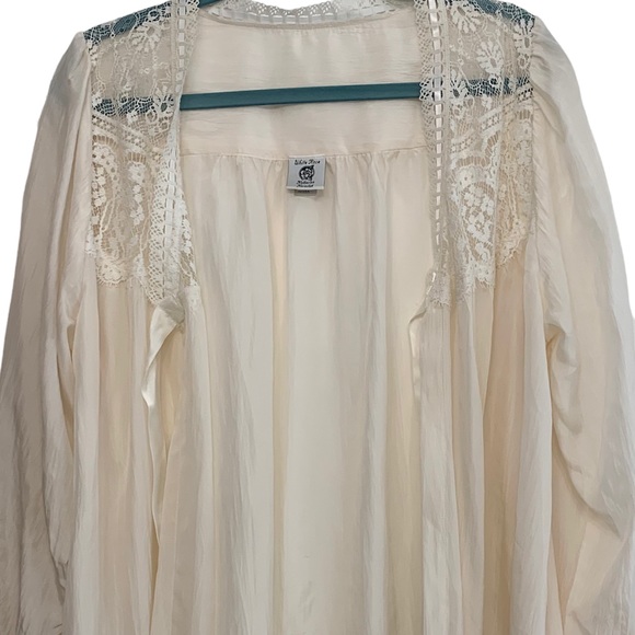 White Rose Katherine Harestad Dressing Robe Size Small - Picture 4 of 12